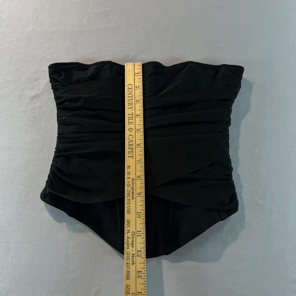 White Fox Next To Nothing Strapless Bustier Black Corset Top Size XS NWT - Picture 6 of 8